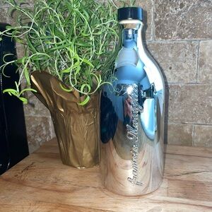 Frantoio Muraglia Silver Ceramic Empty Olive Oil Bottle